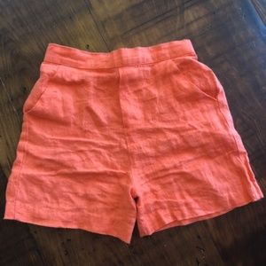 Jack & Teddy Boys Coral Linen Shorts